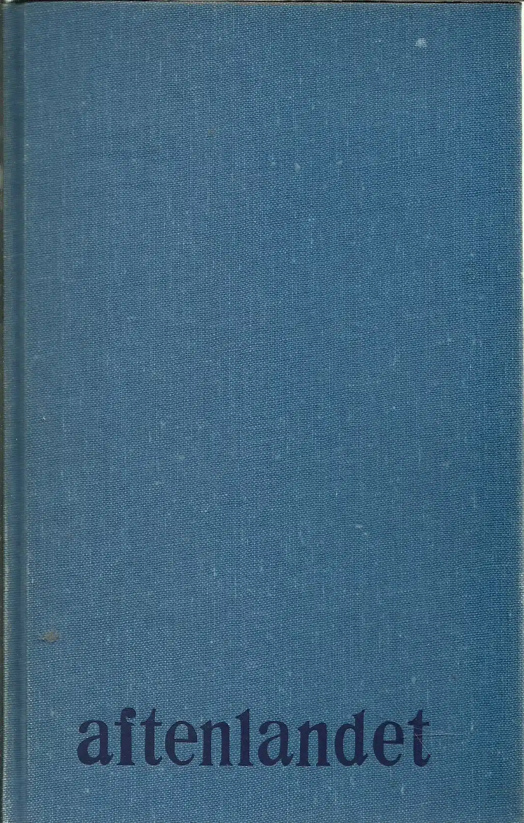 Faldbakken, Knut: Uår 1: Aftenlandet