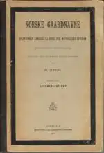 Norske Gaardnavne. Tredie bind. Hedemarkens Amt
