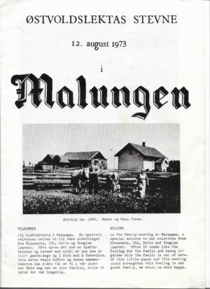 Østvoldslektas stevne 12. august 1973 i Malungen