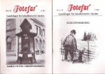 Fotefar. Landslaget for lokalhistorie i skolen.1979-1994 - 52 hefter. Navneetiketter
