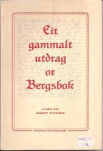 Eit gammalt utdrag or Bergsbok