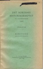 Det nordiske historikermøtet på Lillehammer 1948 29.juni til 2. juli