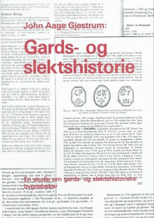 Gards- og slektshistoriske bygdebøker. En studie av 170 bokmeldinger i tidsskriftet Heimen1922-1981
