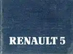 Renault 5. Instruktionsbok