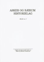 Asker og Bærum historielag. Skrift nr. 1