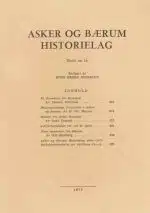 Asker og Bærum historielag. Skrift nr. 14