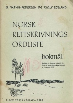Norsk rettskrivningsordliste bokmål
