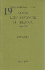 Norsk lokalhistorisk litteratur 1946-1970 Finnmark (19)