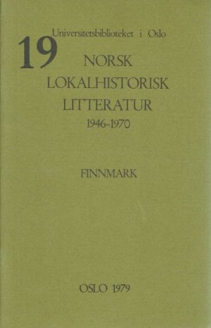 Norsk lokalhistorisk litteratur 1946-1970 Finnmark (19)