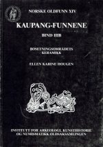 Kaupang-funnene. Bind IIIB. Bosetningsområdets keramikk