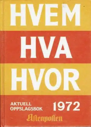 Hvem Hva Hvor 1972