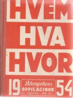 Hvem Hva Hvor 1954