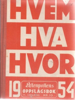 Hvem Hva Hvor 1954
