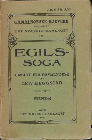 Gamalnorske bokverk nr. 15: Egilssoga