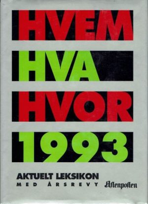 Hvem Hva Hvor 1993