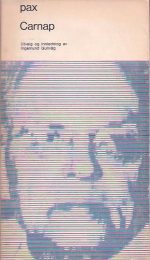 Rudolf Carnap. Utvalg og innledning ved Ingemund Gullvåg