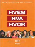 Hvem Hva Hvor 2003