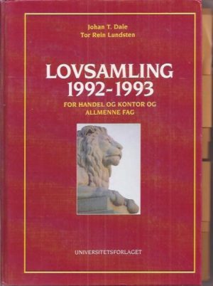Lovsamling 1992-1993 for handel og kontor og allmenne fag.