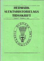 Hedmark slektshistorielags tidsskrift årgang 2 nr.1 1997