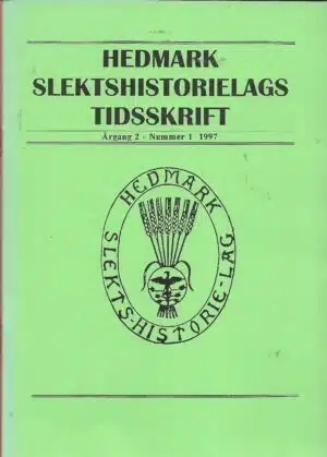 Hedmark slektshistorielags tidsskrift årgang 2 nr.1 1997