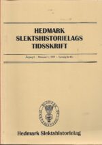 Hedmark slektshistorielags tidsskrift årgang 6 nr.1 2001