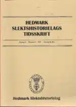 Hedmark slektshistorielags tidsskrift årgang 6 nr.1 2001