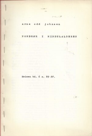Johnsen, Arne Odd: Nordmør i middelalderen
