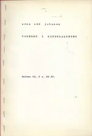 Johnsen, Arne Odd: Nordmør i middelalderen