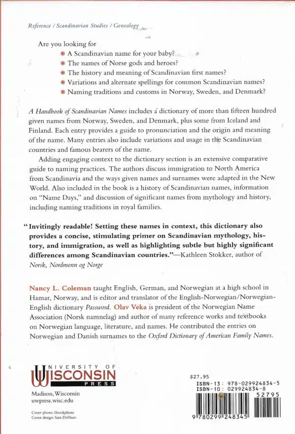 A handbook of Scandinavian names - Bilde 2