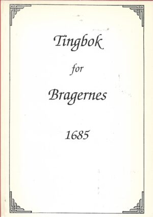Tingbok for Bragernes 1685