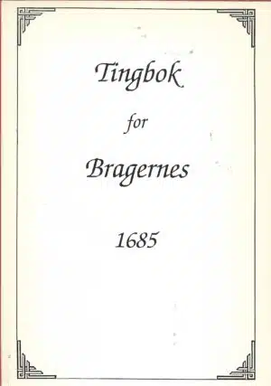 Tingbok for Bragernes 1685