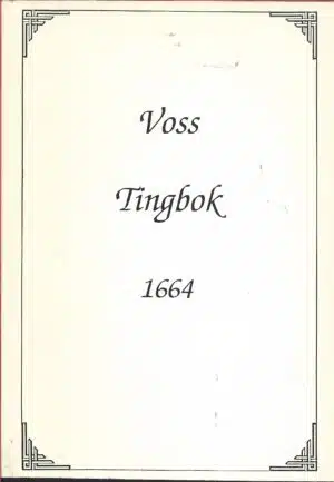 Voss Tingbok 1664