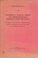 Undersökelse av skogjorda i Oppland ved Landsskogtakseringens markarbeid somrene 1962 og 1963