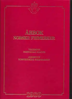 Årbok norske frimerker 1989. Yearbook norwegian stamps. Jahrbuch norwegische briefmarken