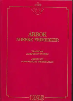 Årbok norske frimerker 1995 Yearbook norwegian stamps