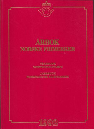 Årbok norske frimerker 1992 Yearbook norwegian stamps