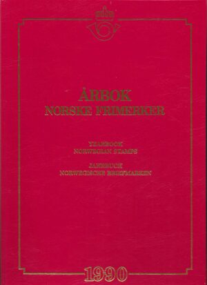 Årbok norske frimerker 1990 Yearbook norwegian stamps