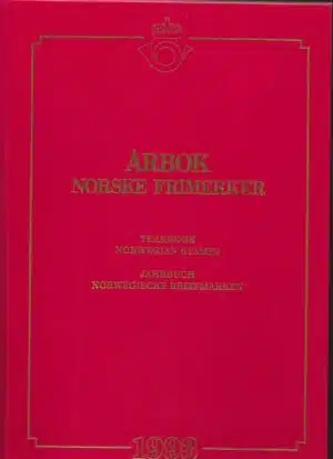Årbok norske frimerker 1993 Yearbook norwegian stamps