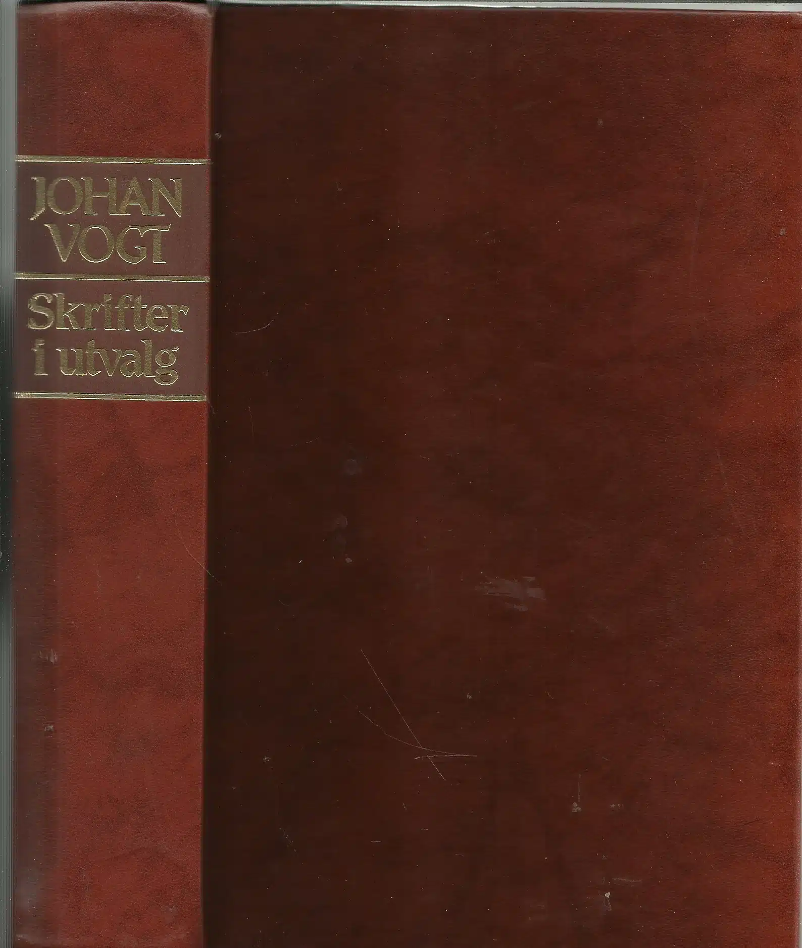 Vogt, Johan: Skrifter i utvalg