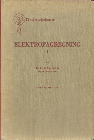 Haugen, E. F: Elektrofagregning