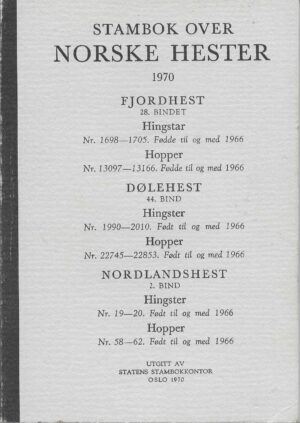 Stambok over norske hester 1970