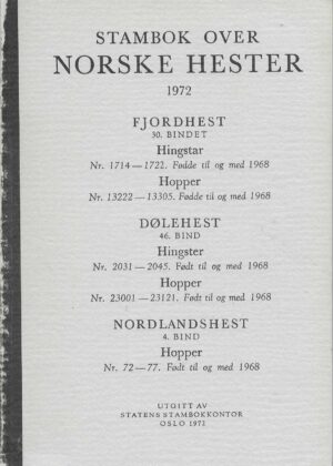 Stambok over norske hester 1972