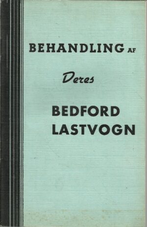 Instruktionsbog for Bedford lastvogn