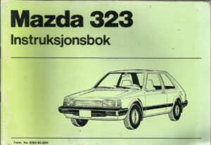 Instruksjonsbok Mazda 323