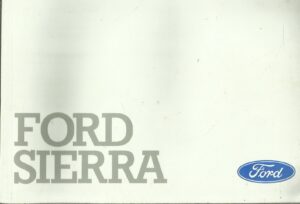 Instruksjonsbok Ford Sierra