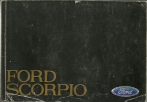 Instruksjonsbok Ford Scorpio