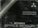 Instruktionsbog / instruksjonsbok Mitsubishi Space Wagon