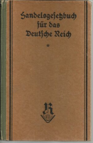 Handelsgesetzbuch für das Deutsche Reich vom 10. Mai 1897
